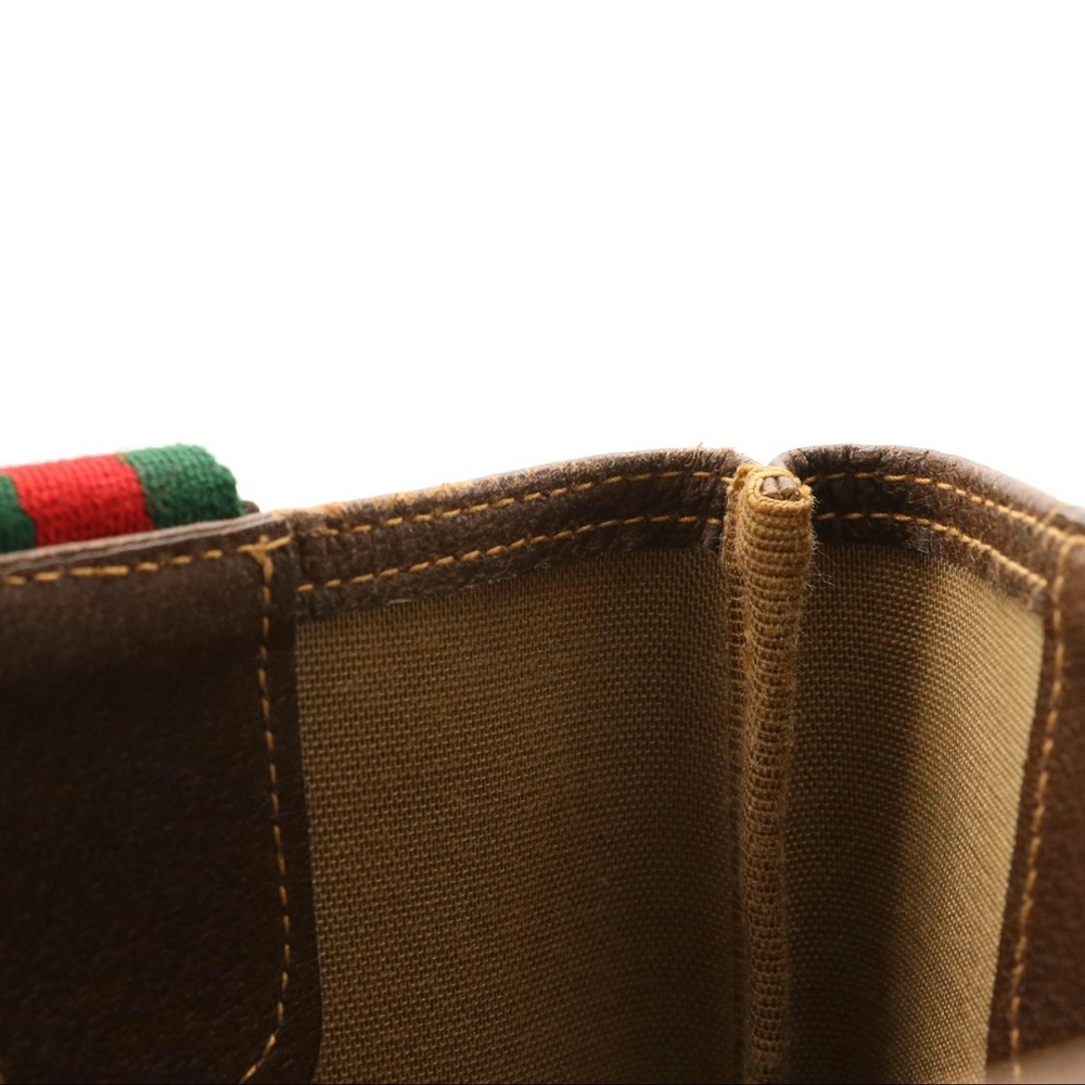 Gucci Cream and Brown Monogram Tote - Picture 9 of 10